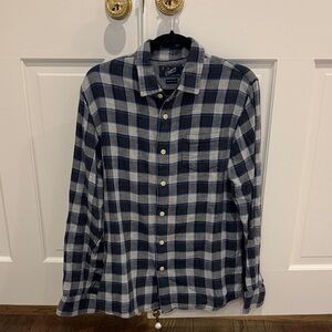 Grayers Blue and White Checkered Button Down Shirt